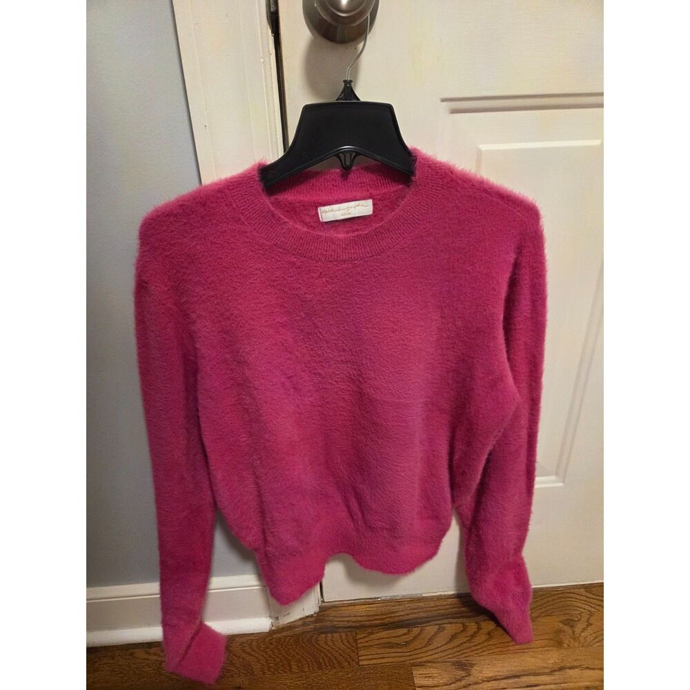 Spiritual gangster soft hot pink warm long sleeves sweater size Medium